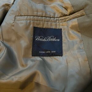 Brooks Brothers Blazer Mens 40R Grey Two Button Vented Cotton Sport Coat